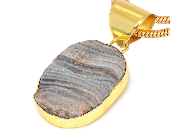 Desert Druzy Pendant Necklaces & FREE 3MM Italian 925 Sterling Silver Chain GPH223