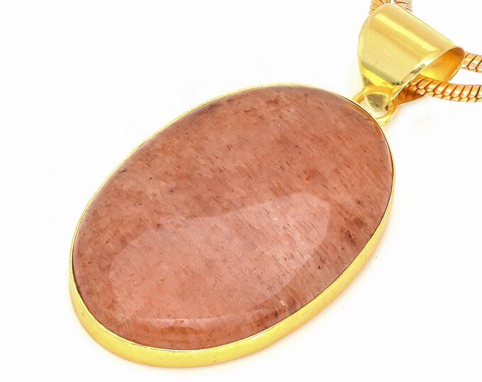 Strawberry Quartz Pendant Necklaces & FREE 3MM Italian 925 Sterling Silver Chain GPH547