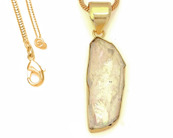 Angel Aura Quartz Pendant Necklaces & FREE 3MM Italian 925 Sterling Silver Chain GPH1714