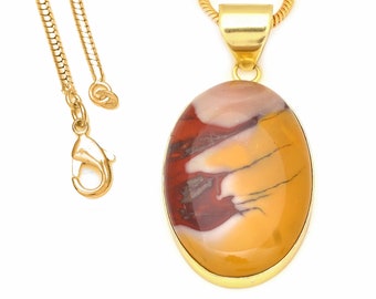 Mookaite Pendant Necklaces & FREE 3MM Italian 925 Sterling Silver Chain GPH535