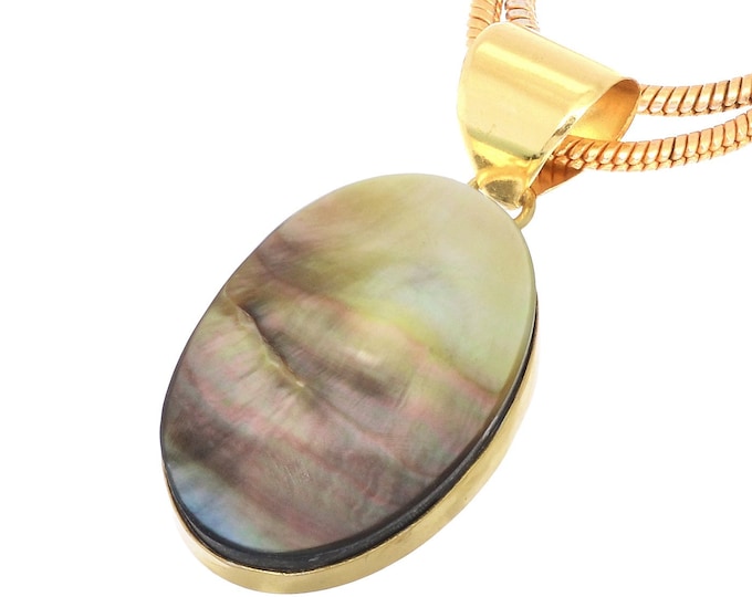 Mother of Pearl Pendant Necklaces & FREE 3MM Italian 925 Sterling Silver Chain GPH699