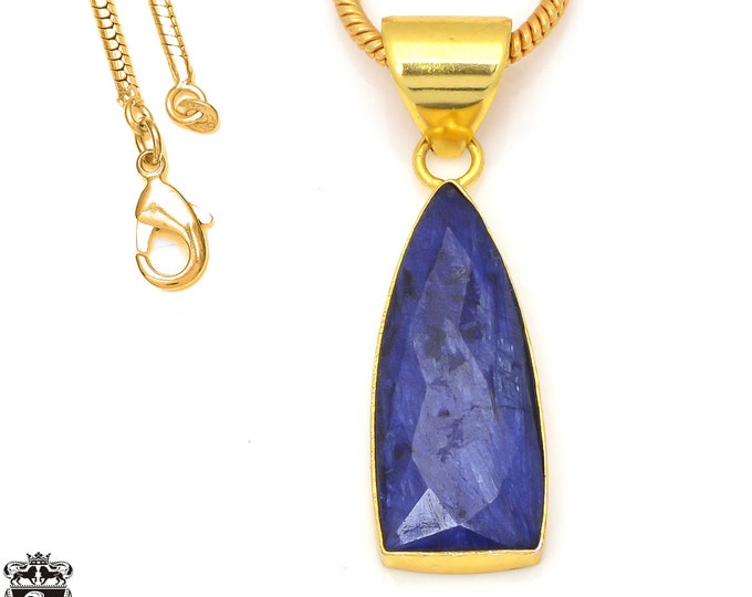 Sapphire Pendant Necklaces & FREE 3MM Italian 925 Sterling Silver Chain GPH202