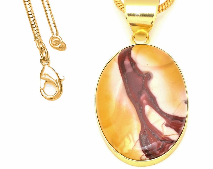 Mookaite Pendant Necklaces & FREE 3MM Italian 925 Sterling Silver Chain GPH538