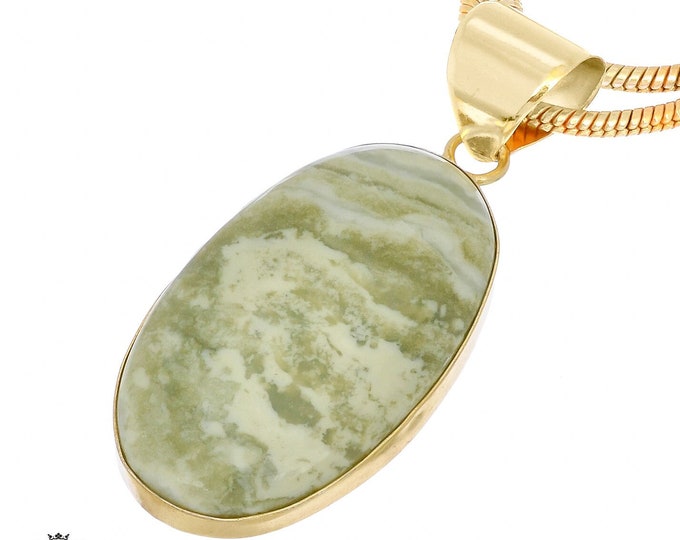 Ocean Jasper Pendant Necklaces & FREE 3MM Italian 925 Sterling Silver Chain GPH947