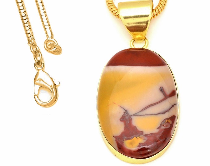 Mookaite Pendant Necklaces & FREE 3MM Italian 925 Sterling Silver Chain GPH533