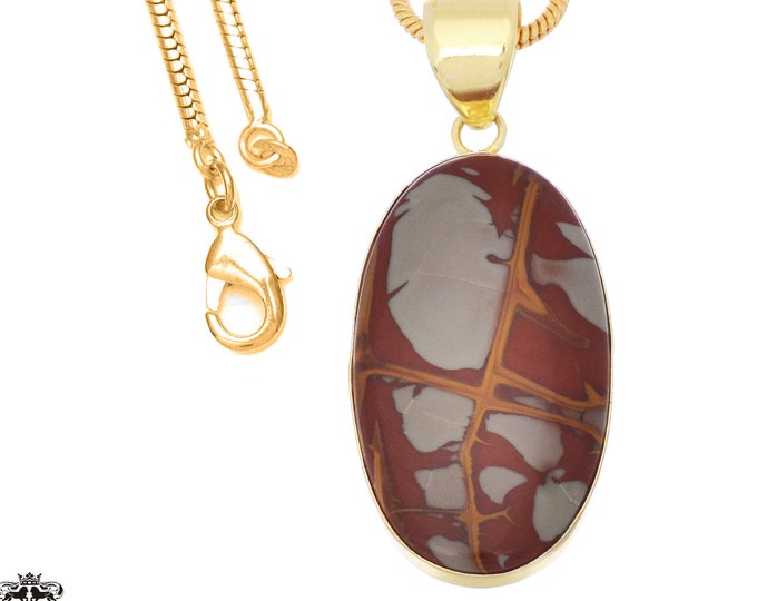 Noreena Jasper Pendant Necklaces & FREE 3MM Italian 925 Sterling Silver Chain GPH946