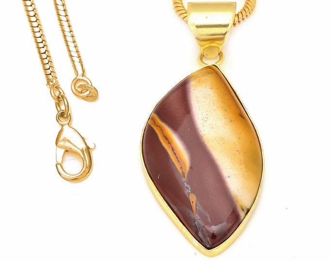 Mookaite Pendant Necklaces & FREE 3MM Italian 925 Sterling Silver Chain GPH536