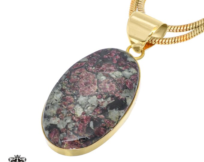 Eudialyte Pendant Necklaces & FREE 3MM Italian 925 Sterling Silver Chain GPH767