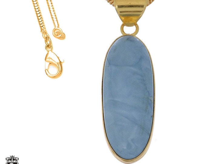 Owyhee Blue Opal Pendant Necklaces & FREE 3MM Italian 925 Sterling Silver Chain GPH1072