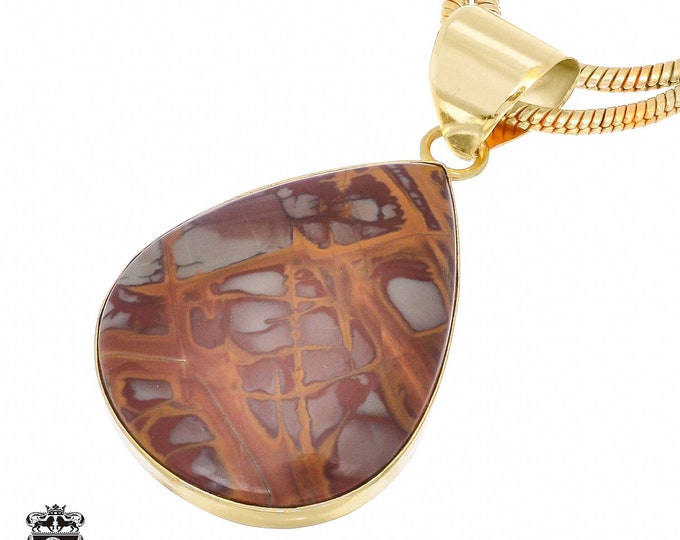 Noreena Jasper Pendant Necklaces & FREE 3MM Italian 925 Sterling Silver Chain GPH943