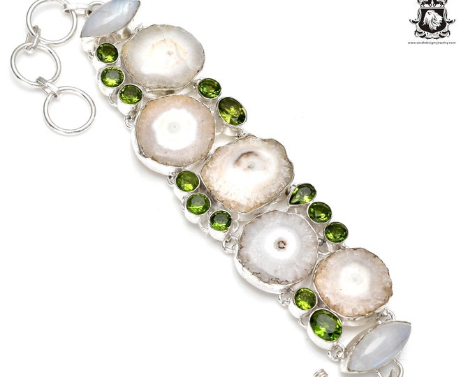 STALACTITE Peridot 925 Sterling Silver Bracelet B3536