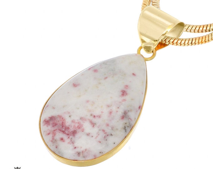 Tourmaline in Quartz Pendant Necklaces & FREE 3MM Italian 925 Sterling Silver Chain GPH929