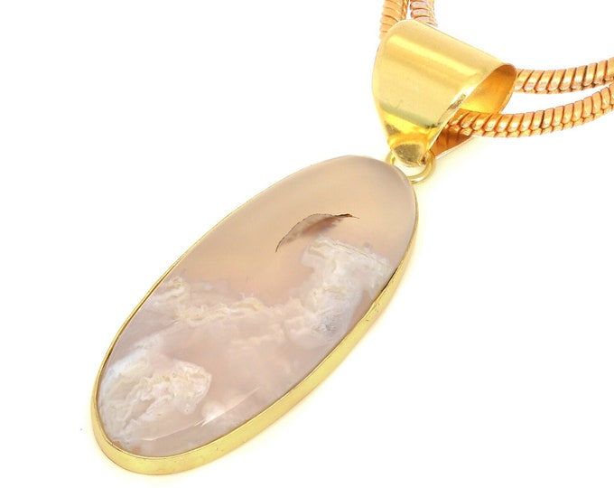 Stick Agate Pendant Necklaces & FREE 3MM Italian 925 Sterling Silver Chain GPH1571