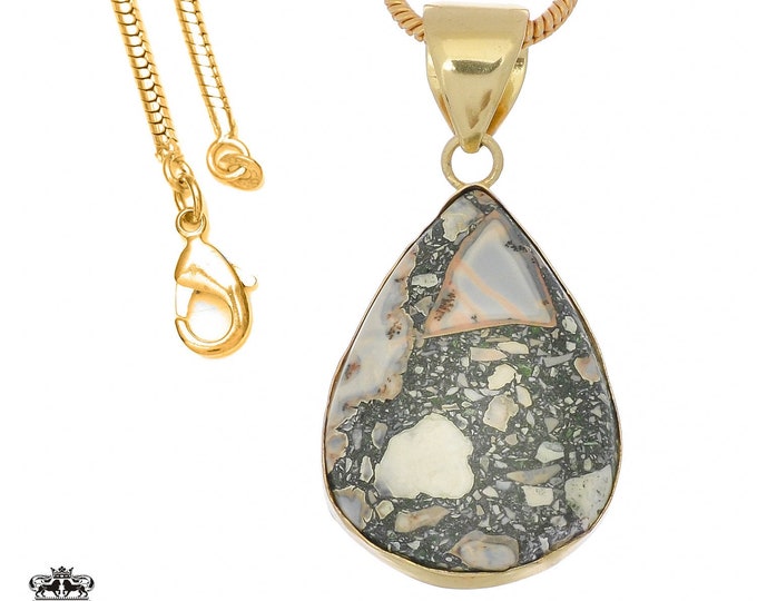 Malinga Jasper Pendant Necklaces & FREE 3MM Italian 925 Sterling Silver Chain GPH950