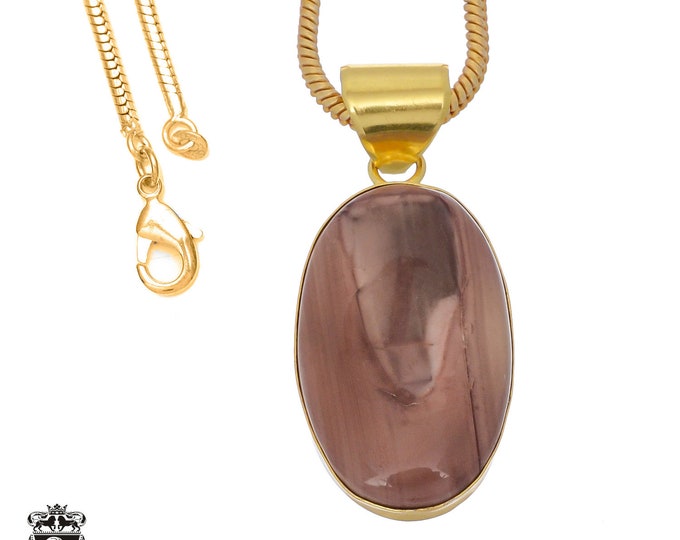 Imperial Jasper Pendant Necklaces & FREE 3MM Italian 925 Sterling Silver Chain GPH776