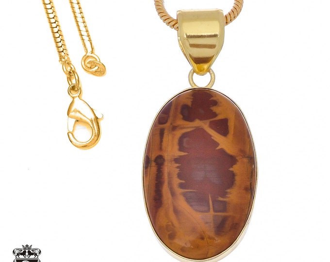 Noreena Jasper Pendant Necklaces & FREE 3MM Italian 925 Sterling Silver Chain GPH938