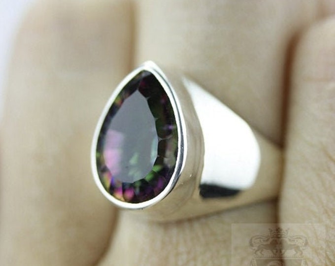 Size 6.5 MYSTIC TOPAZ CASTING Fine 925 Sterling Silver Ring (Nickel Free) r354