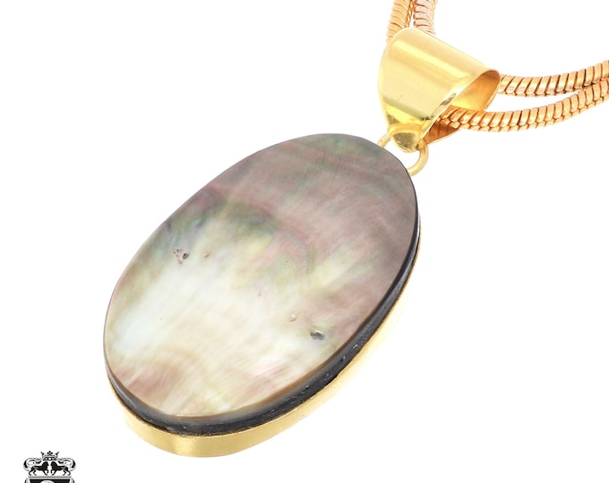 Mother of Pearl Pendant Necklaces & FREE 3MM Italian 925 Sterling Silver Chain GPH698