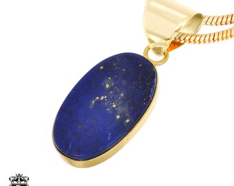 Lapis Lazuli Pendant Necklaces & FREE 3MM Italian 925 Sterling Silver Chain GPH1238