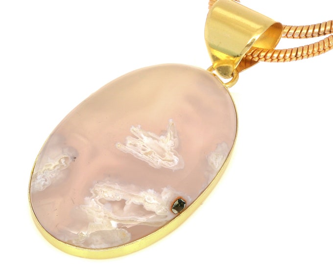 Stick Agate Pendant Necklaces & FREE 3MM Italian 925 Sterling Silver Chain GPH1574