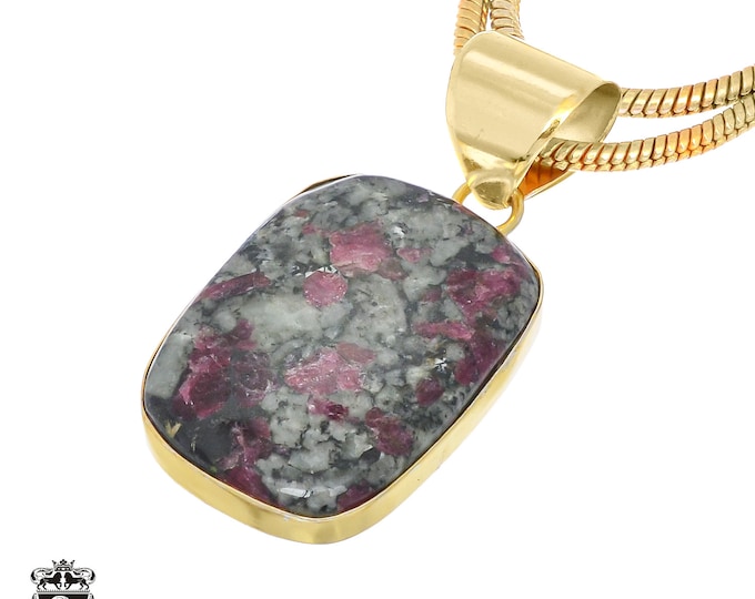 Eudialyte Pendant Necklaces & FREE 3MM Italian 925 Sterling Silver Chain GPH769