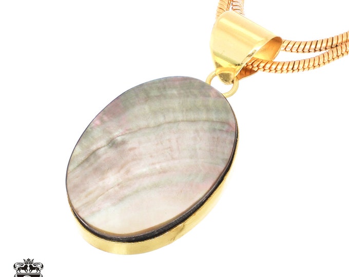 Mother of Pearl Pendant Necklaces & FREE 3MM Italian 925 Sterling Silver Chain GPH706