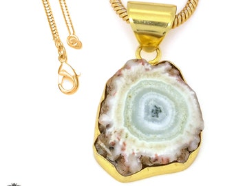 Smokey Quartz Stalactite 24K Gold Pendant Necklace
