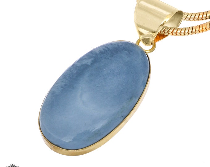 Owyhee Blue Opal Pendant Necklaces & FREE 3MM Italian 925 Sterling Silver Chain GPH1067