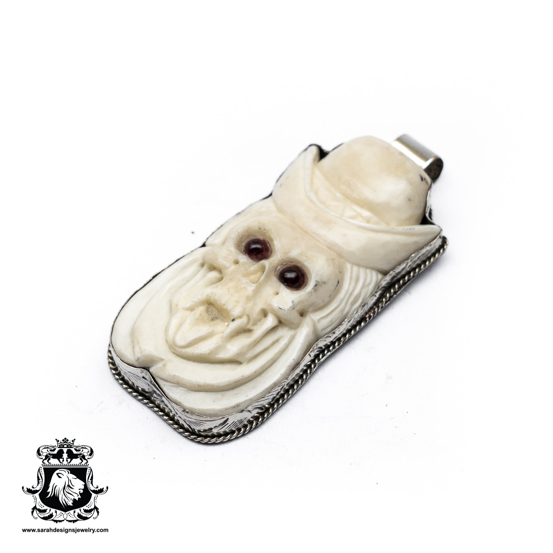 Top Hat Vampire Skull Carving Pendant N140 - Etsy