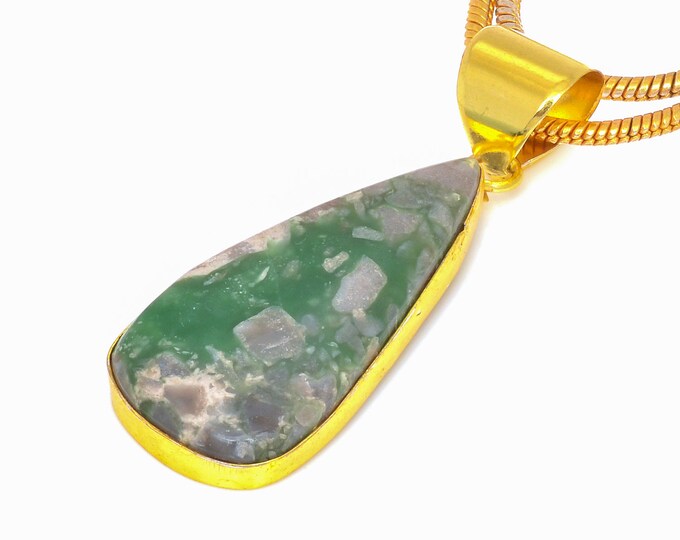 Variscite Pendant Necklaces & FREE 3MM Italian 925 Sterling Silver Chain GPH280