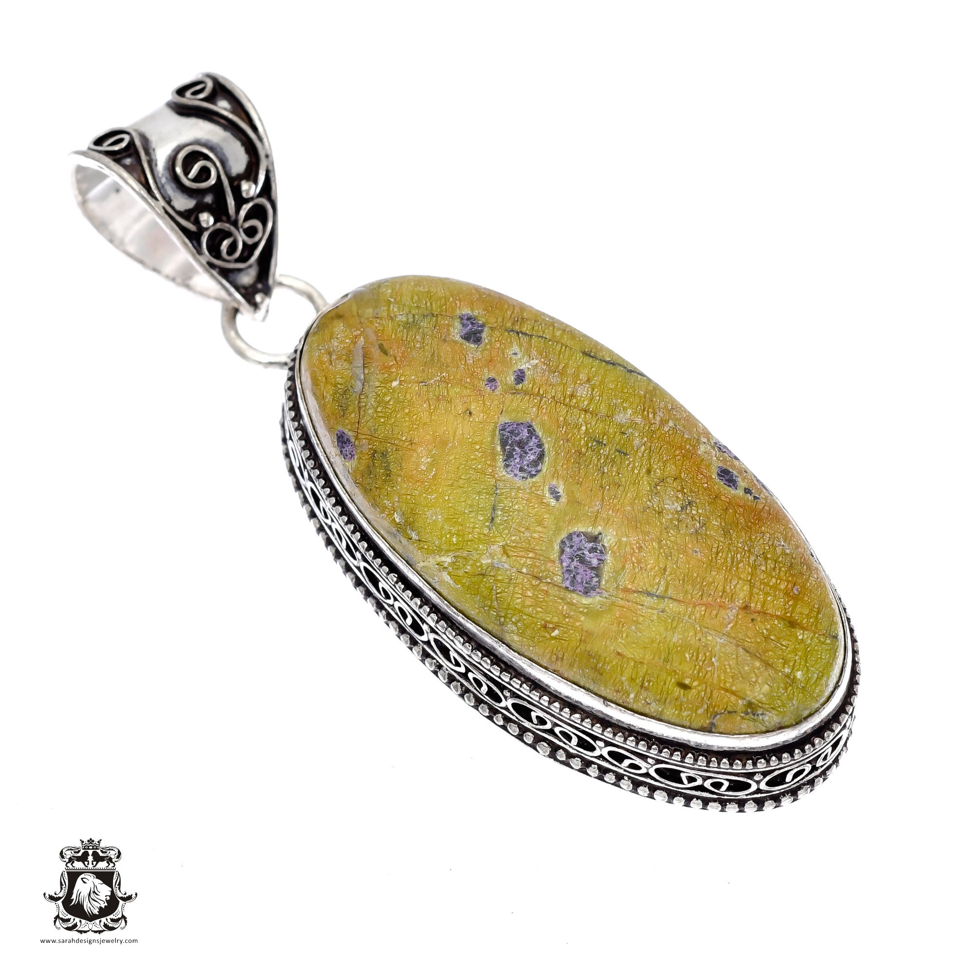 スティクタイト サーペンタイン アトランティサイト ペンダント & 2mm