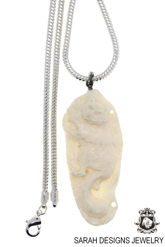 Sterling Silver Crouching Cat Necklace Sterling Silver Crouching Cat Necklace