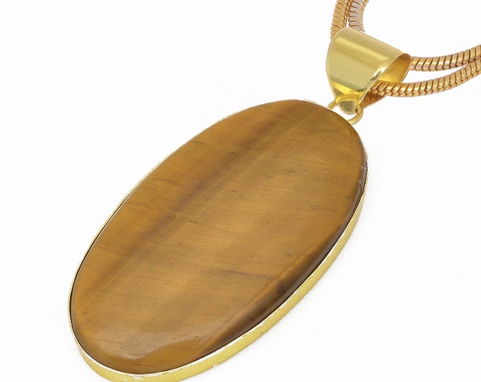 Tiger's Eye Pendant Necklaces & FREE 3MM Italian 925 Sterling Silver Chain GPH628