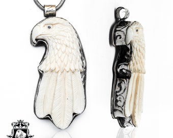 Proud Eagle Carving Pendant N451