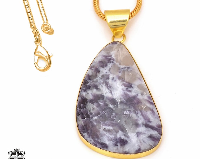 Amethyst Sage Pendant Necklaces & FREE 3MM Italian 925 Sterling Silver Chain GPH157