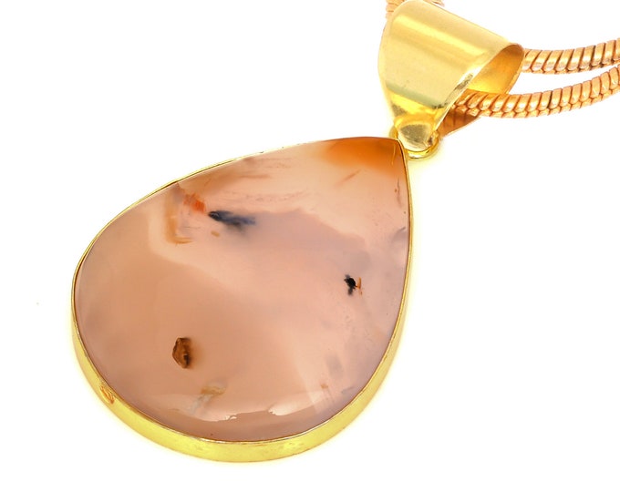 Stick Agate Pendant Necklaces & FREE 3MM Italian 925 Sterling Silver Chain GPH1573