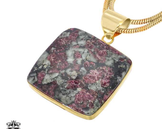 Eudialyte Pendant Necklaces & FREE 3MM Italian 925 Sterling Silver Chain GPH766