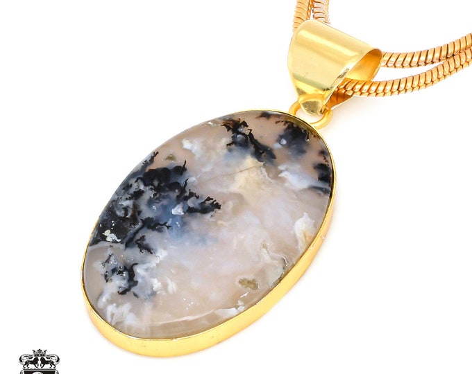 Scenic Agate Pendant Necklaces & FREE 3MM Italian 925 Sterling Silver Chain GPH445