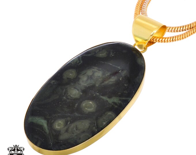 Kambaba Star Galaxy Jasper Pendant Necklaces & FREE 3MM Chain GPH1222