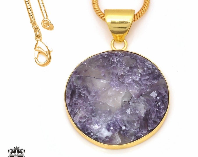 Amethyst Sage Pendant Necklaces & FREE 3MM Italian 925 Sterling Silver Chain GPH156