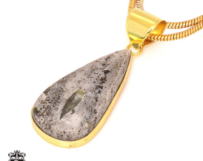 Epidote Pendant Necklaces & FREE 3MM Italian 925 Sterling Silver Chain GPH172