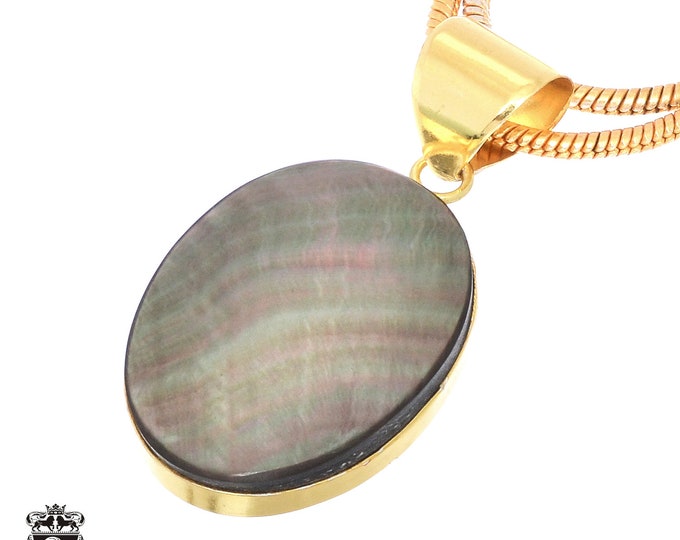 Mother of Pearl Pendant Necklaces & FREE 3MM Italian 925 Sterling Silver Chain GPH696