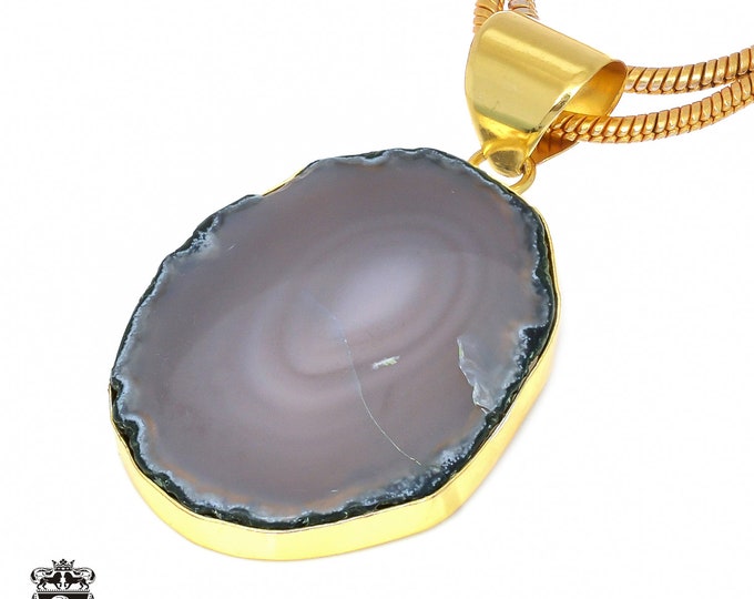 Agate Stalactite Pendant Necklaces & FREE 3MM Italian 925 Sterling Silver Chain GPH33