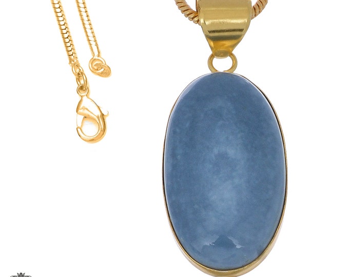 Owyhee Blue Opal Pendant Necklaces & FREE 3MM Italian 925 Sterling Silver Chain GPH1071