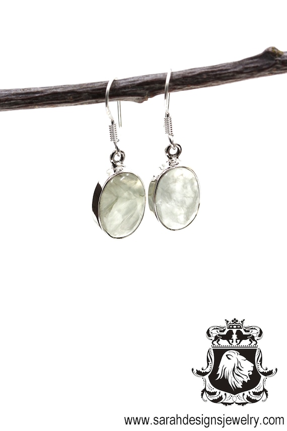 South African Prehnite 925 Sterling Silver Earring