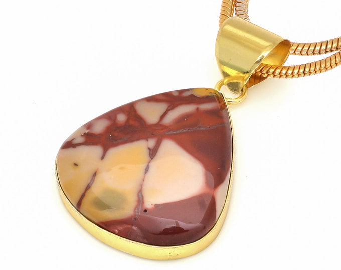 Mookaite Pendant Necklaces & FREE 3MM Italian 925 Sterling Silver Chain GPH541