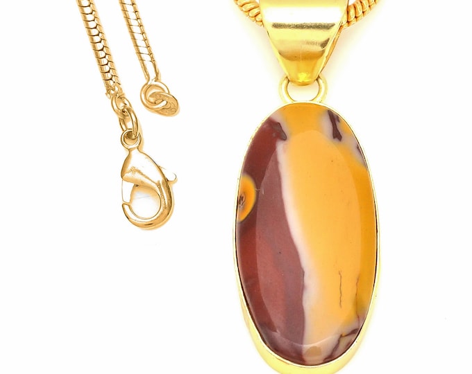 Mookaite Pendant Necklaces & FREE 3MM Italian 925 Sterling Silver Chain GPH537