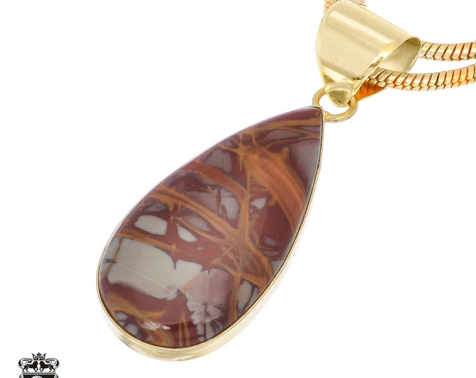 Noreena Jasper Pendant Necklaces & FREE 3MM Italian 925 Sterling Silver Chain GPH940