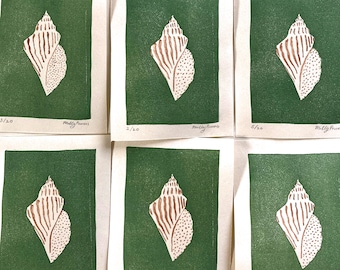 Monthly monoprint club | Handpressed art snail mail