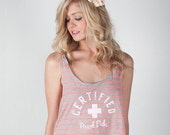 Bae Watch Crop Top, Mermaid Shirt, Beach Babe - Pink